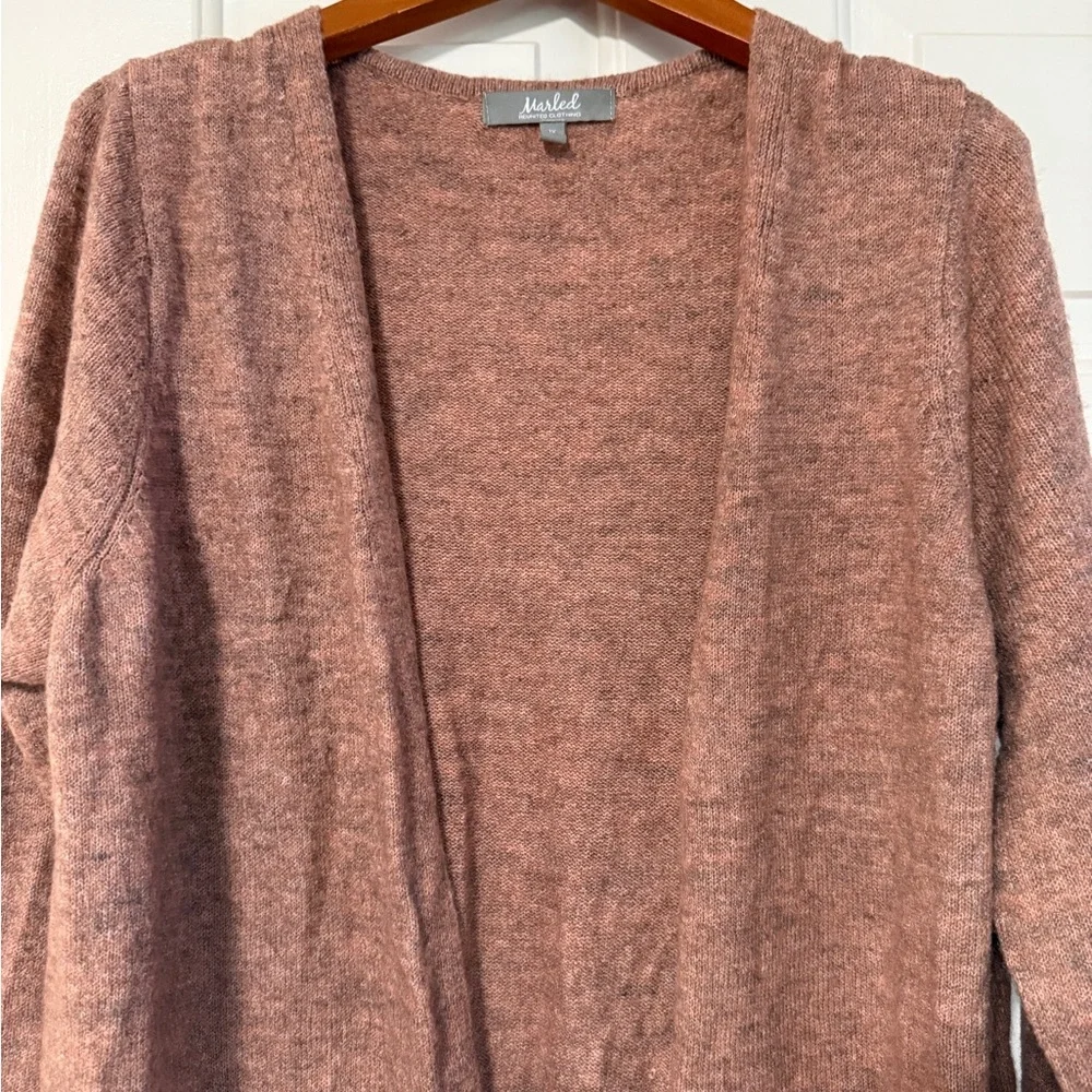Marled by RC Warm Red Tan Knit Sweater Size XL - Picture 3 of 10